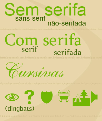 Tipos de fontes tipográficas